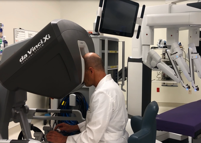 Dr. Drew Roberts of Portneuf Medical Center uses the new daVinci Machine - feature on the Bannock Development Corporation website